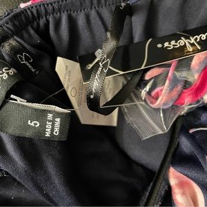 Blue and pink prom dress